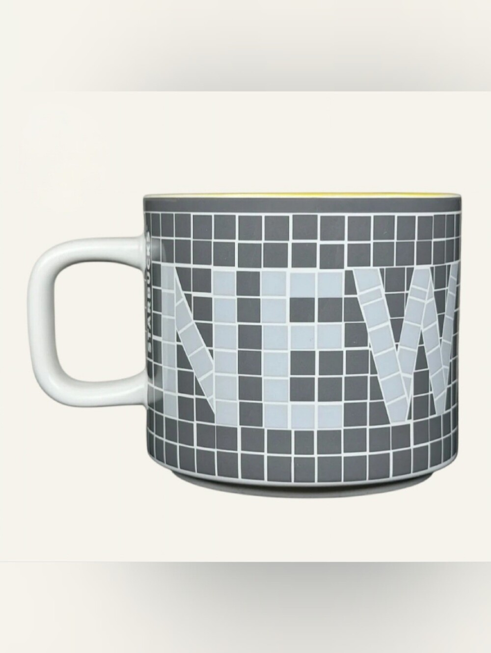 2019 STARBUCKS NYC NEW YORK CITY SUBWAY TILE CERAMIC COLLECTION MUG 12 OZ